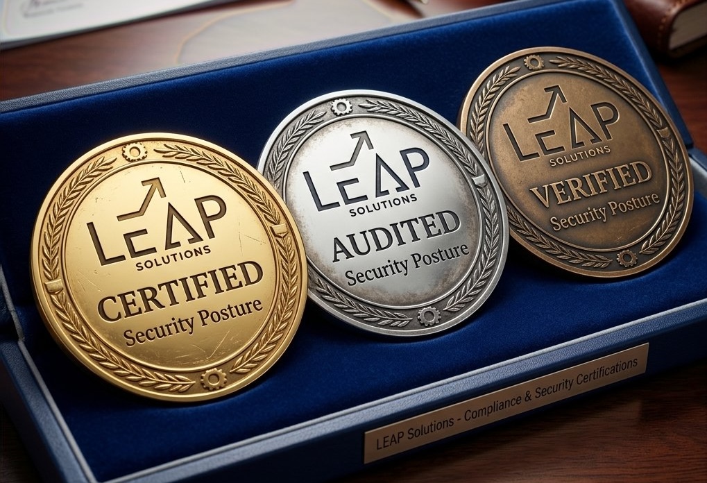 LEAP Certified · Audited · Verified badge set